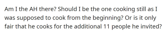 So, the OP seeks external perspectives on the situation: