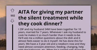 After 7 Years Of Answering Endless Cooking Questions, Woman Tells Husband To Figure Out How To Cook On His Own