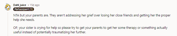 11. NTA but your parents are.