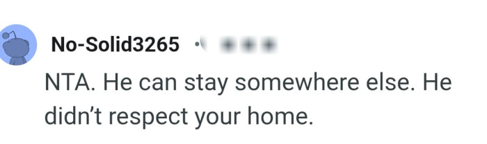 OP's brother has no respect for his home