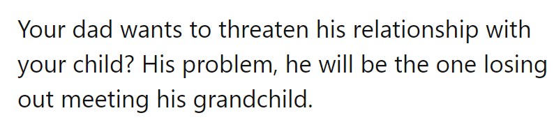 Looks like Grandpa just booked himself a one-way ticket to Regretsville.