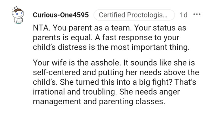 In only a day of being posted on the AITA subreddit page, the story received over 8k upvotes with more than a thousand comments, and here are a bunch of them