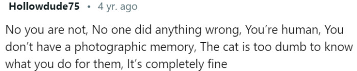 It's Completely Fine - No One Did Anything Wrong