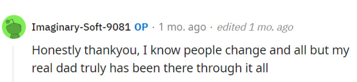 Through all the plot twists, the *real* dad has been the constant star of the show.