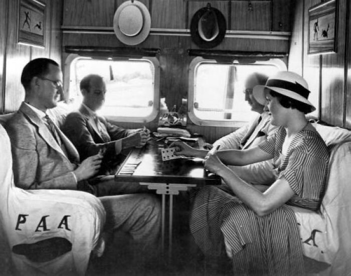 "Interior View Of Sikorsky S-40 Plane Miami, Florida, 1931"