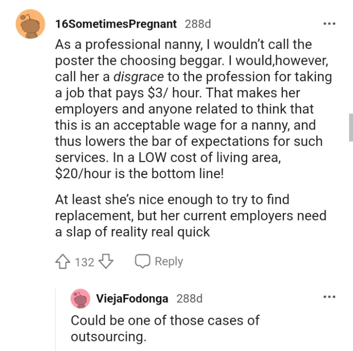 She's nice enough to try and find a replacement