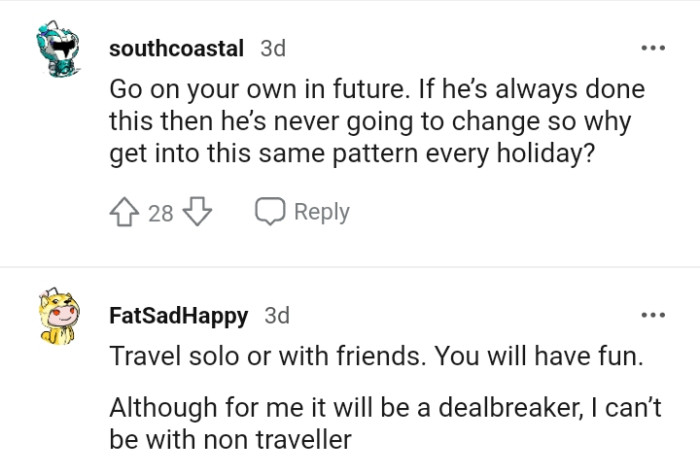 Why get into this same pattern every holiday?