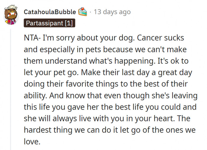 13. Hopefully, the boyfriend will soon understand how hard it is to feel this