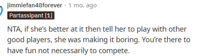 People in the comments already stated that OP was NTA and that she should back off a little bit.