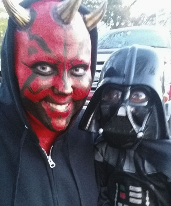 18. This cool mom who beat cancer and dressed up as Darth Vader's mom!