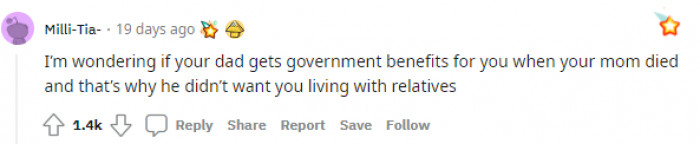 Government benefits?