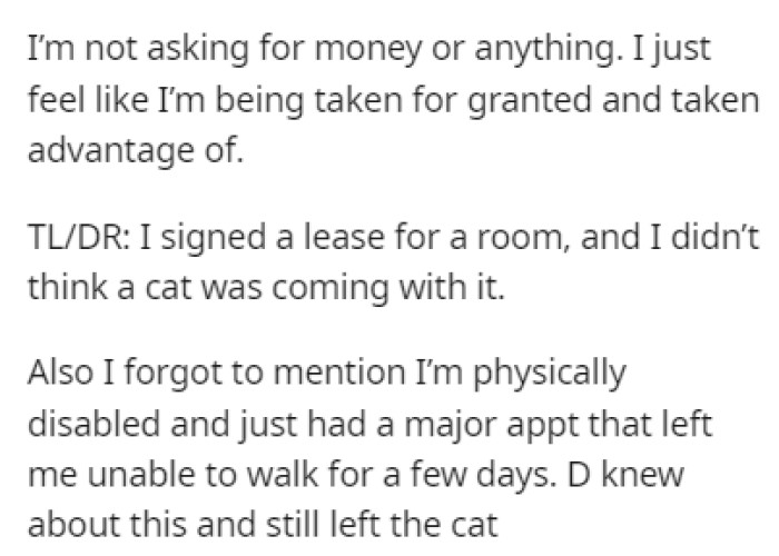 They feel like they're being taken advantage of