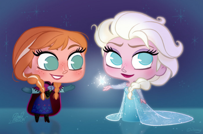 3. The Chibi Style Version of Frozen
