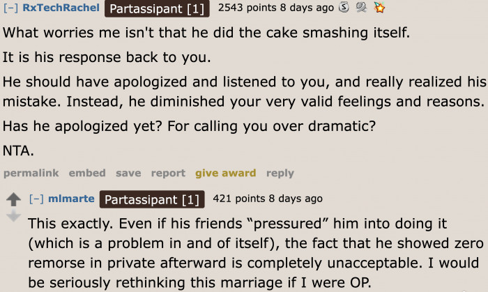 He broke his promise, and now he's the one who's mad.