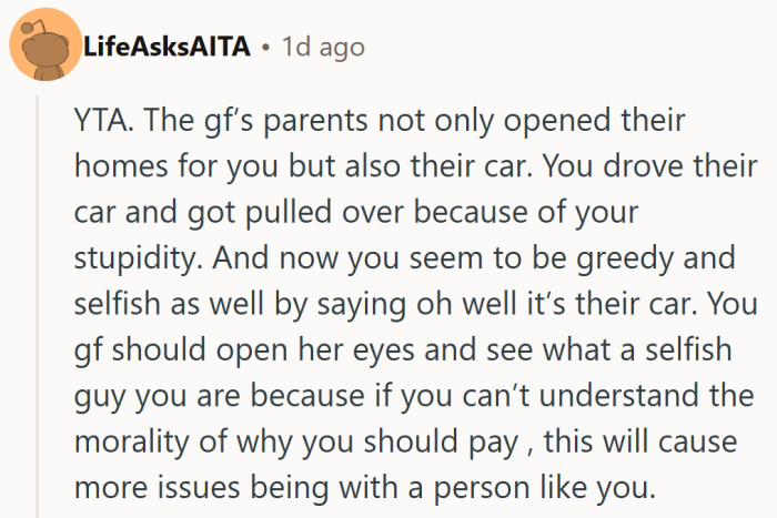 Some saw the ticket as more than a fine — a glimpse into deeper relationship red flags.