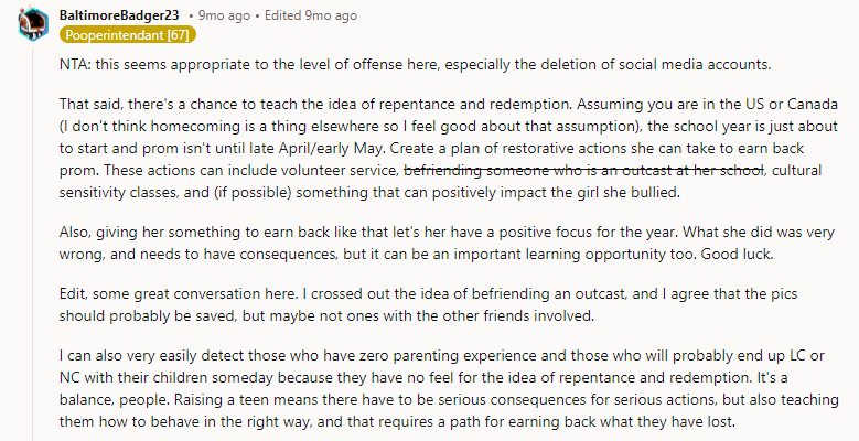 Appropriate to the Level of Offense