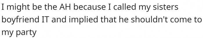 OP has offered the following explanation for why they think they might be the a-hole: