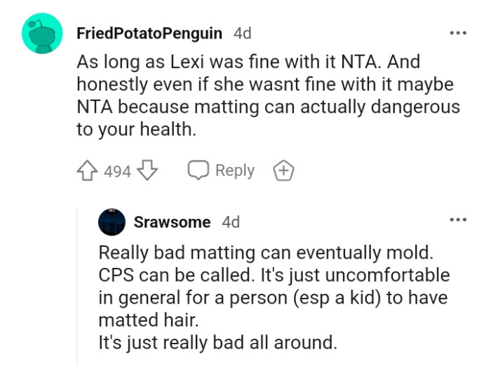 Matting can be dangerous to one's health