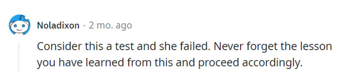 Consider it a test, and her performance was less than stellar.