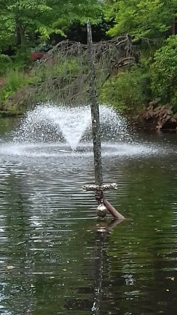 42. Creepy Lady Of The Lake Statue In Shrewsbury