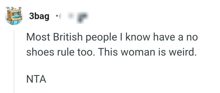 This Redditor says that the guest is weird