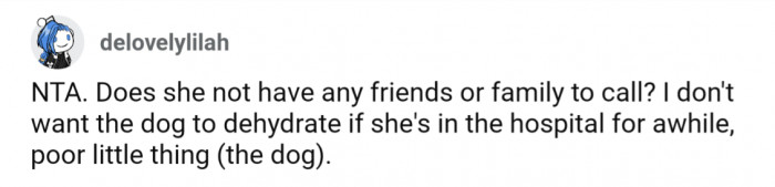 Why can't the neighbor reach out to friends or family?