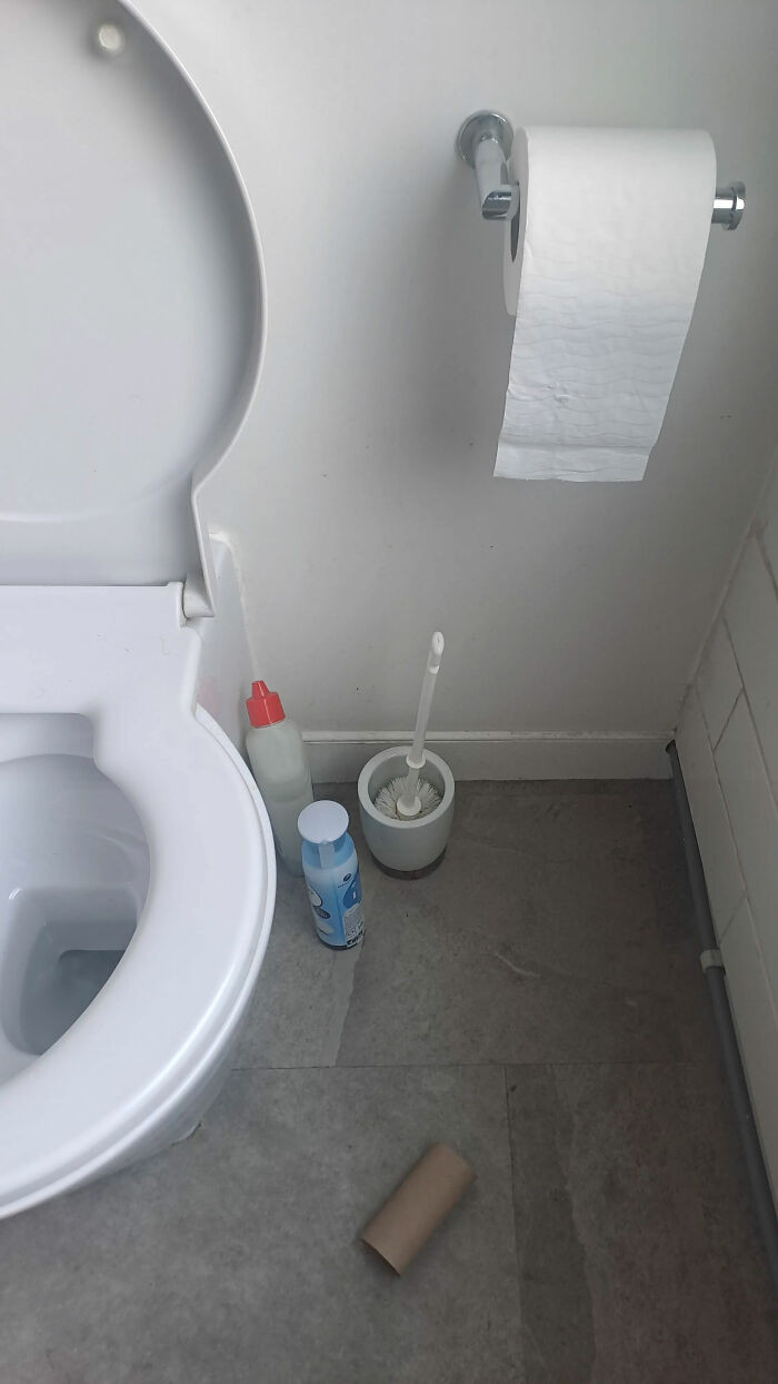 He Changed The Toilet Roll