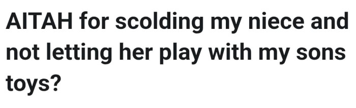 And the OP begins her story...