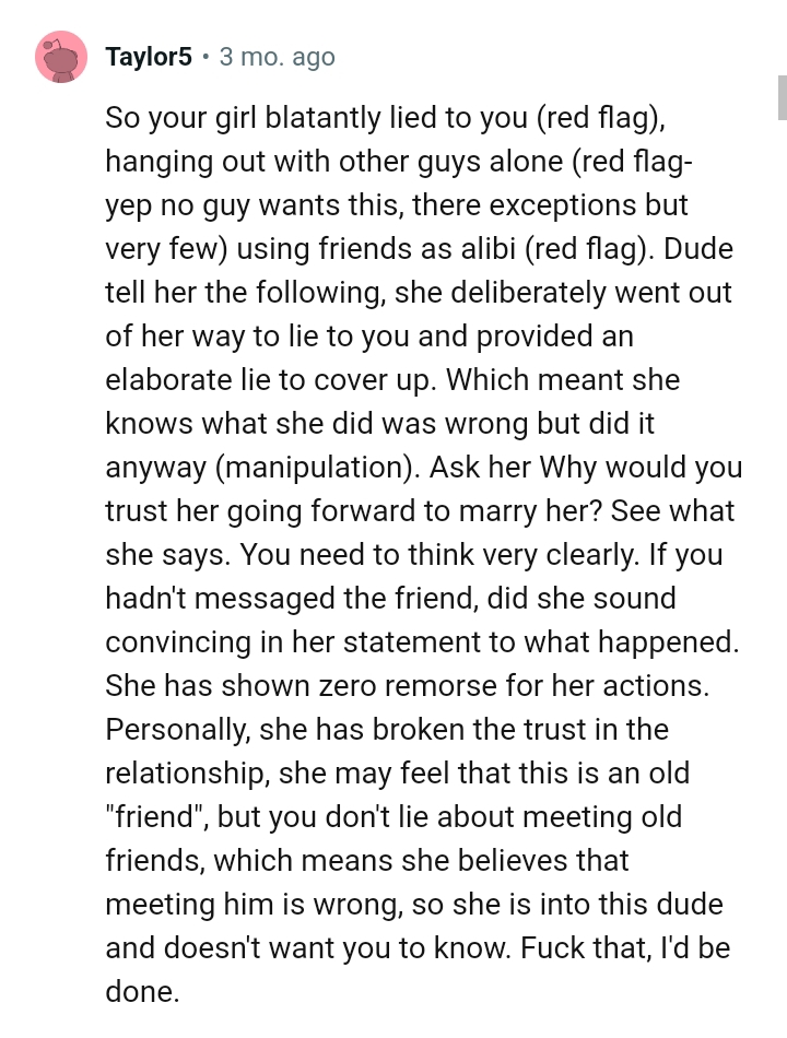 She Knows What She Did Is Wrong