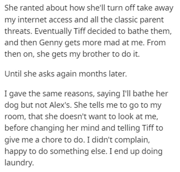 OP Didn't Mind Taking Care of the Dogs, but They Drew the Line When the Stepmother Told Them to Bathe the Dogs