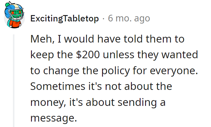 Sometimes it's about sending a pricey memo!