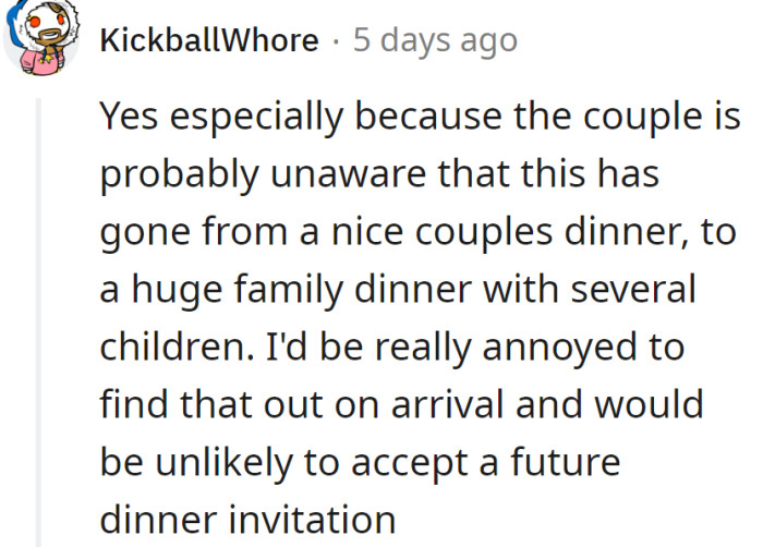 They should inform the couple that the original plans were changed