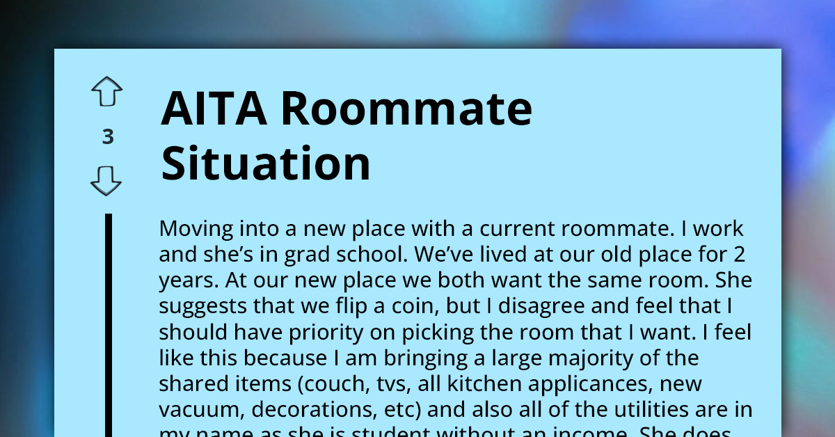 Roommate Battle Erupts Over Best Room In New Apartment Despite One Covering Majority Of Expenses