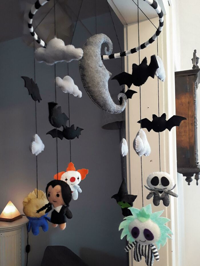 33. I Made A Baby Mobile For My Spooooky Friend