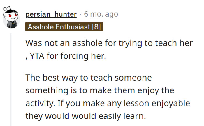 Lesson learned: the key is making it enjoyable, not forceful. Next time, aim for a smoother catch of knowledge!