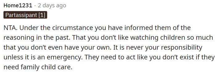 They know where OP stands