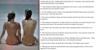 People Go On Vacation For New Adventures But Complain That Things Are Different From What They're Used To