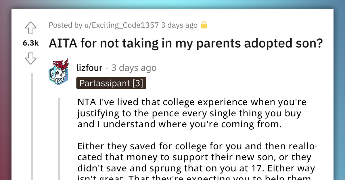 Neglected Son Tells His Parents Their Adopted Golden Child Can't Live At His Townhouse After They Let Him Live In Squalor To Save For Their Favorite Kid Years Ago