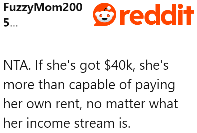 Some users think that there's no need to support her daughter further.