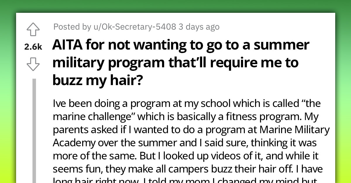 Teen Kid Changes His Mind About Summer Marine Program, His Mom Is Surprisingly Persistent To Get Him In