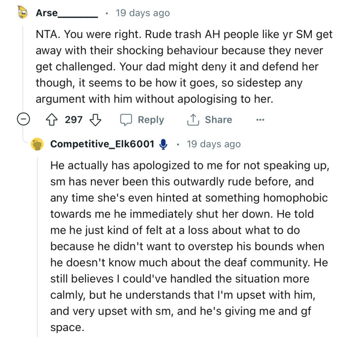 “Rude trash AH people like yr SM get away with their shocking behavior because they never get challenged.”