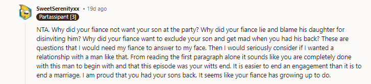 This is definitely a fiancé problem.