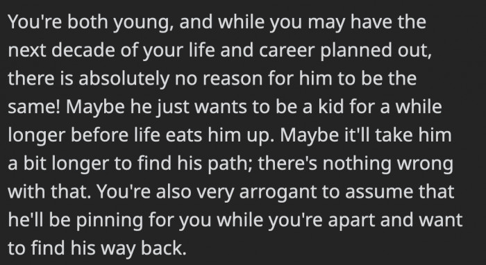 for the perspective she took on when she made the post