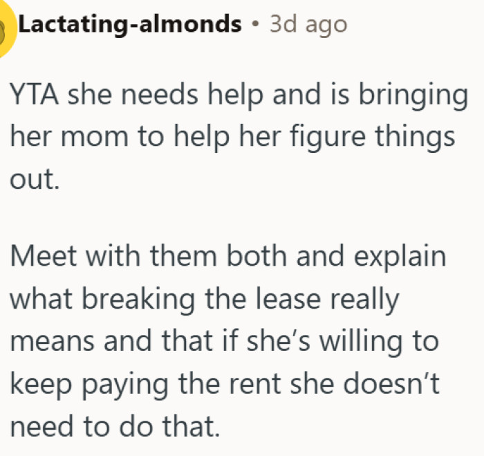 Refusing to explain lease terms to a struggling tenant makes you the problem