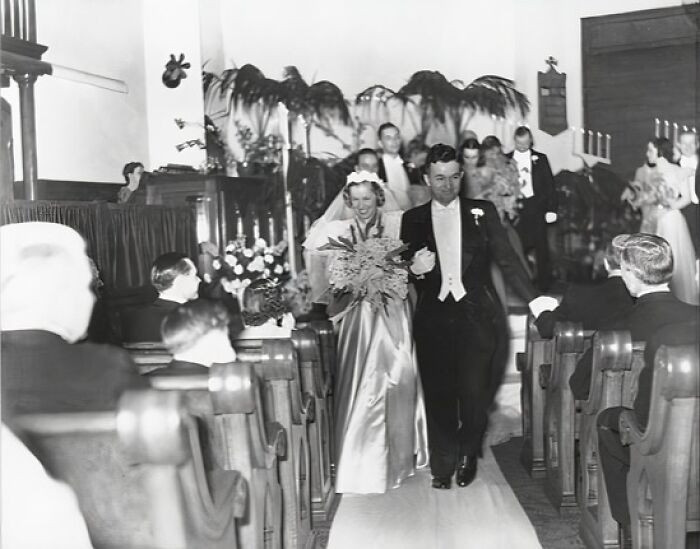 "Mary Watkins Ayler Holt - 1939, Down The Aisle"