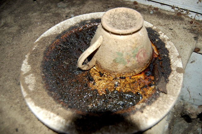 Apparently, it has rotted