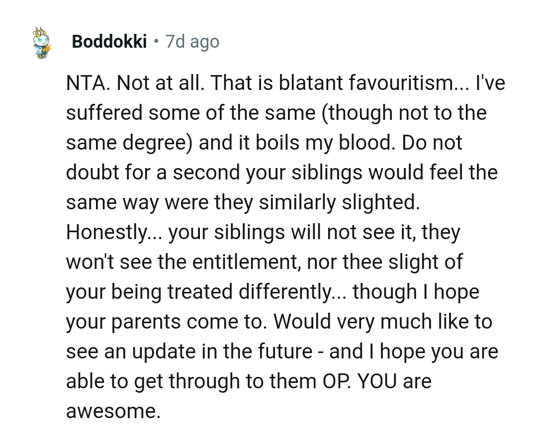 Honestly, OP's siblings won't be able to see it