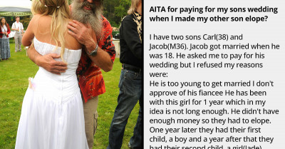 Dad Is Accused Of Playing Favorites After He Paid For His Older Son's Wedding But Not For His Younger Son