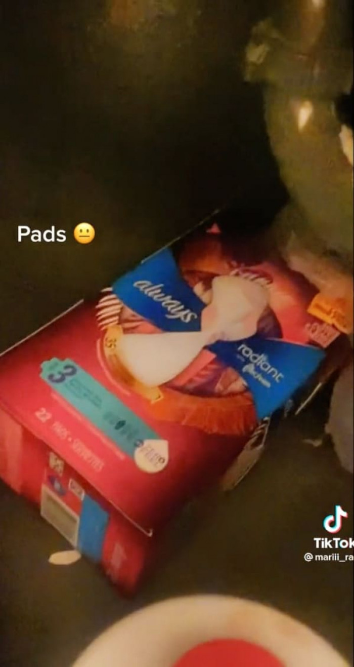 She found pads