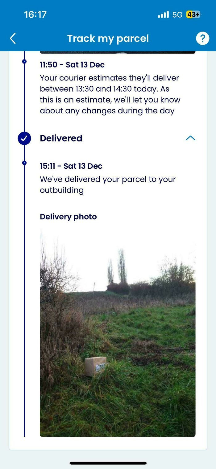"Parcel Left In A Field, Over A Kilometer Away From My House!"